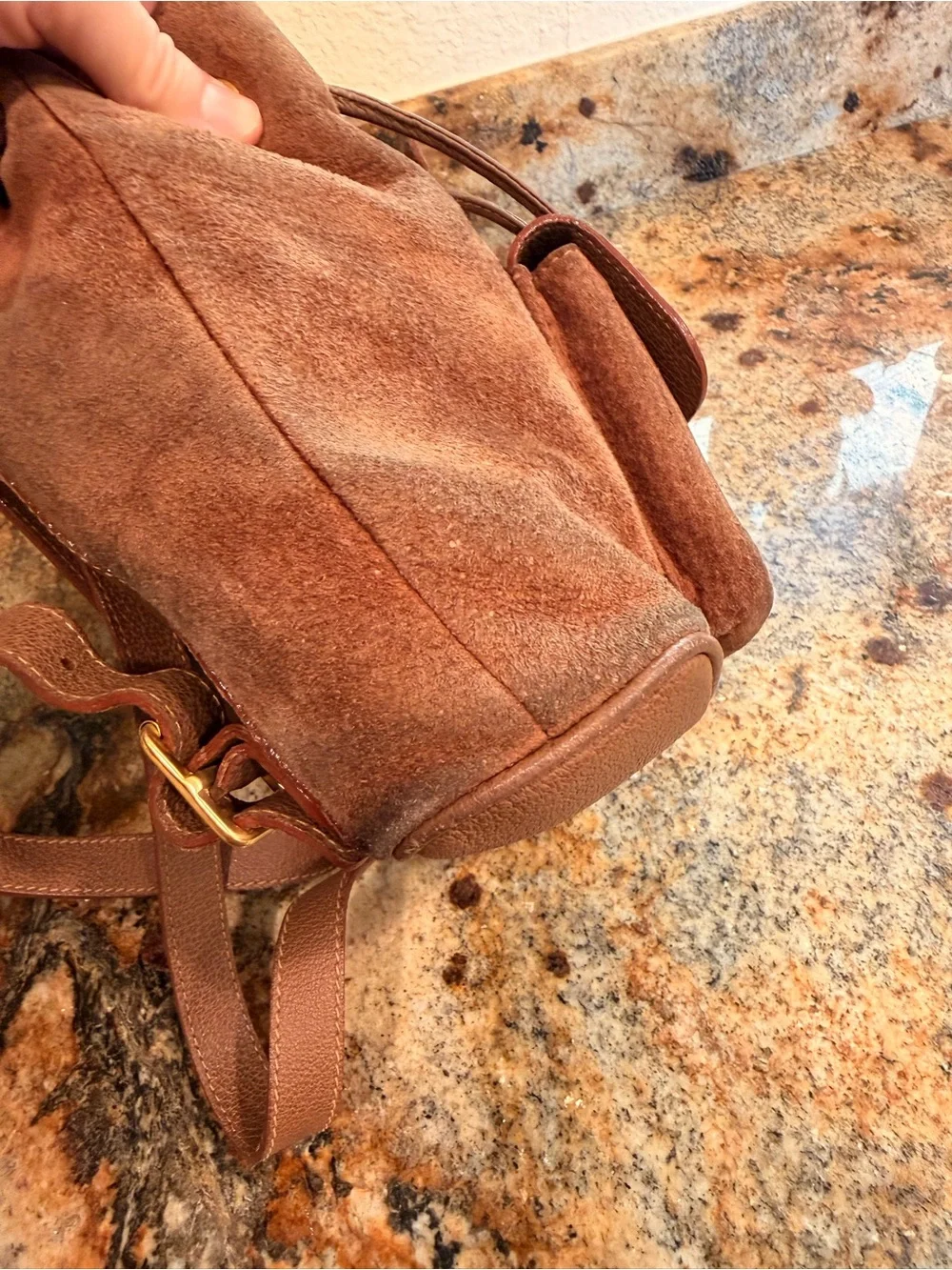 Gucci Bamboo and Suede Mini Backpack